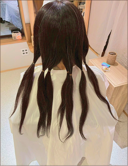 ヘアドネーションの写真